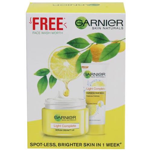 GARNIER LC CREAM 45g+LC FW 50g FREE